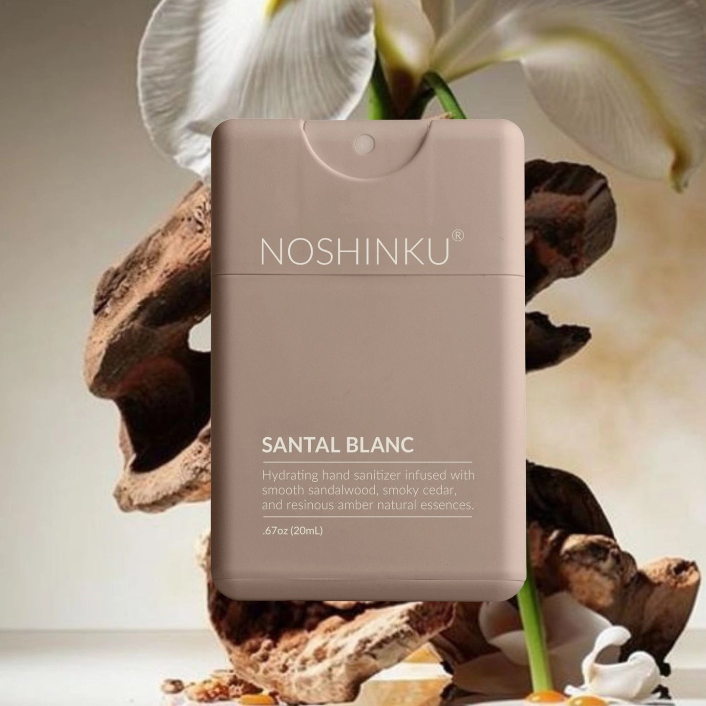 Santal Blanc Hydrating Pocket Hand Sanitizer