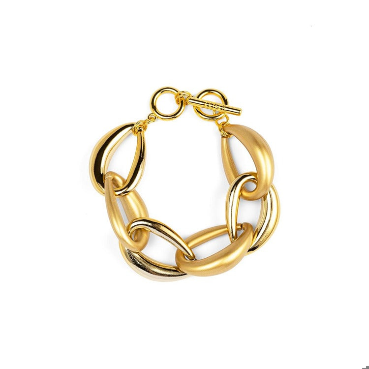 Puffy Link Bracelet - Gold