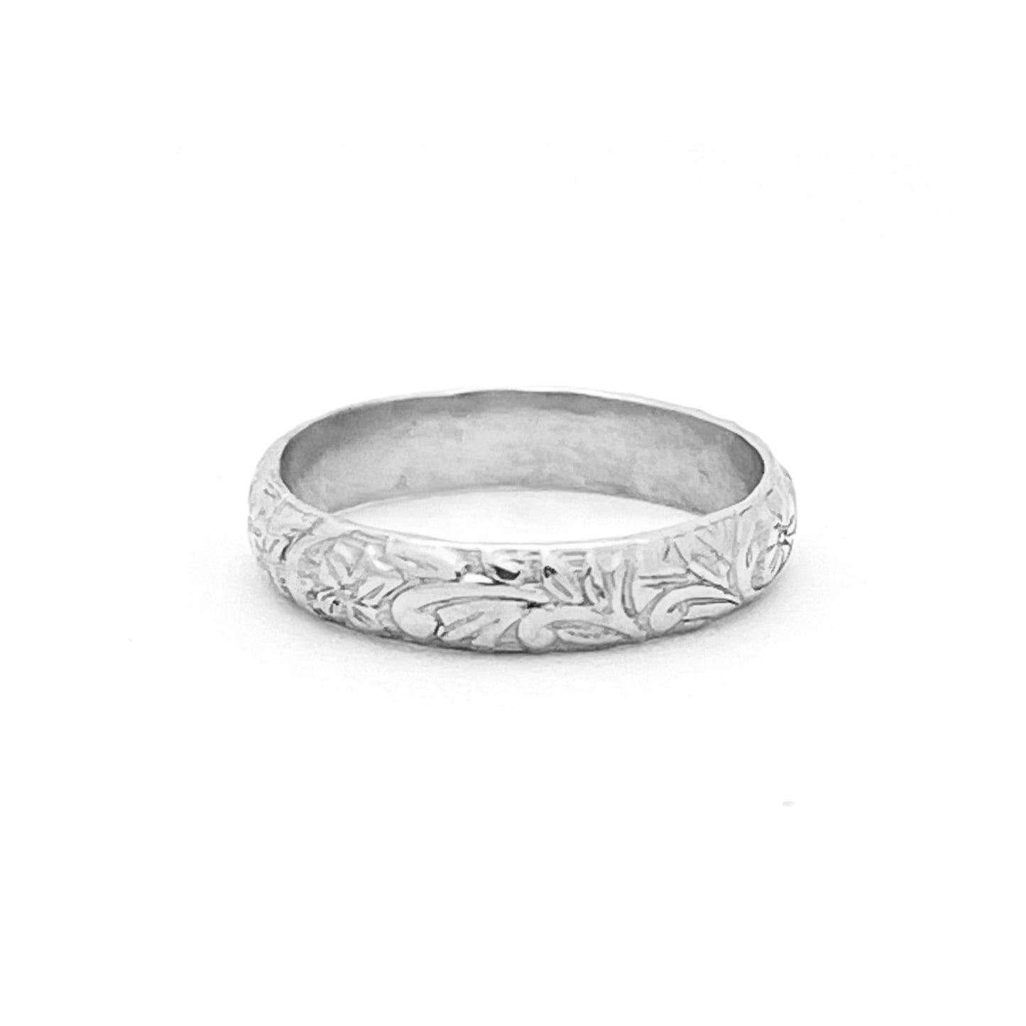 Floral Band - Sterling Silver