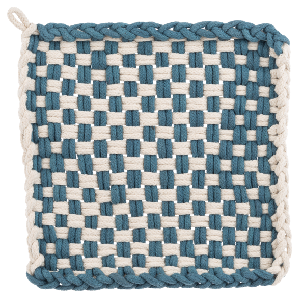 Cotton Crochet Check Pot Holder - Checkered