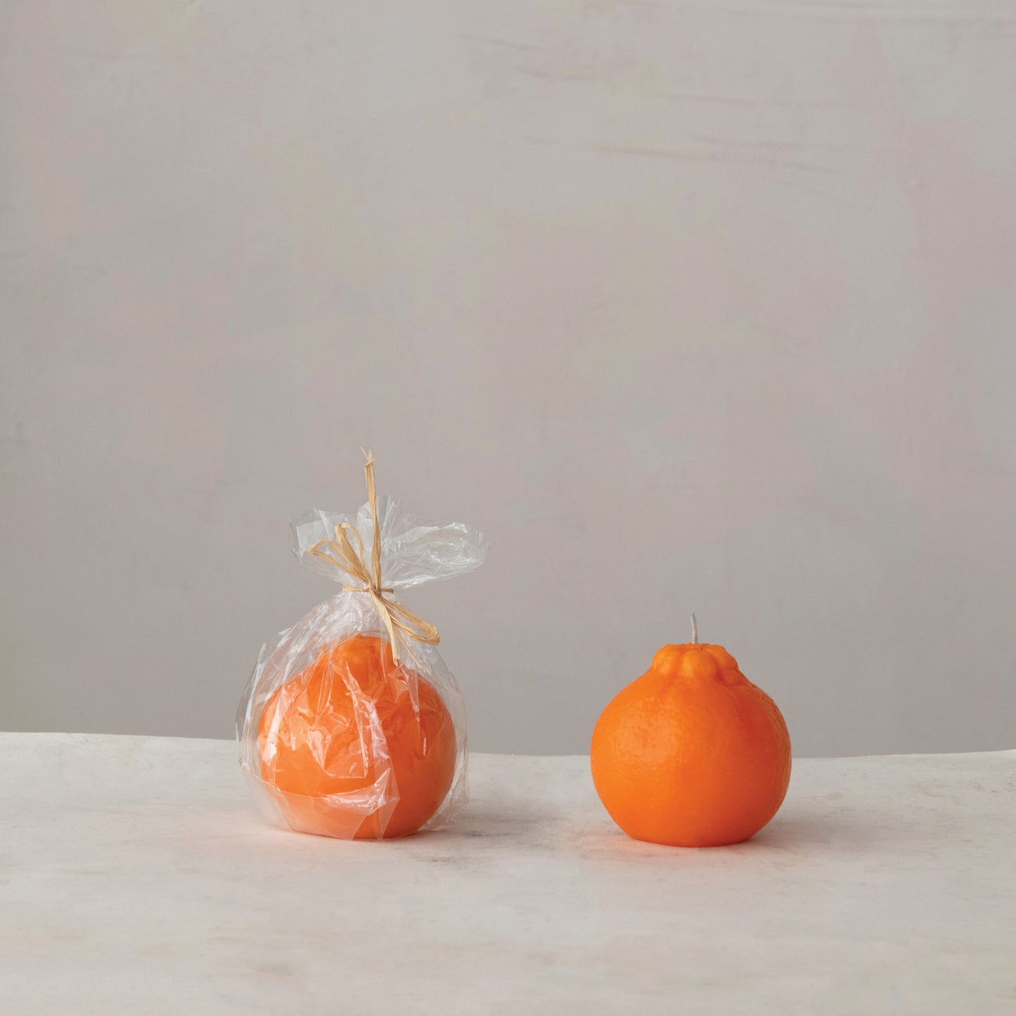 Unscented Orange Shaped Candle