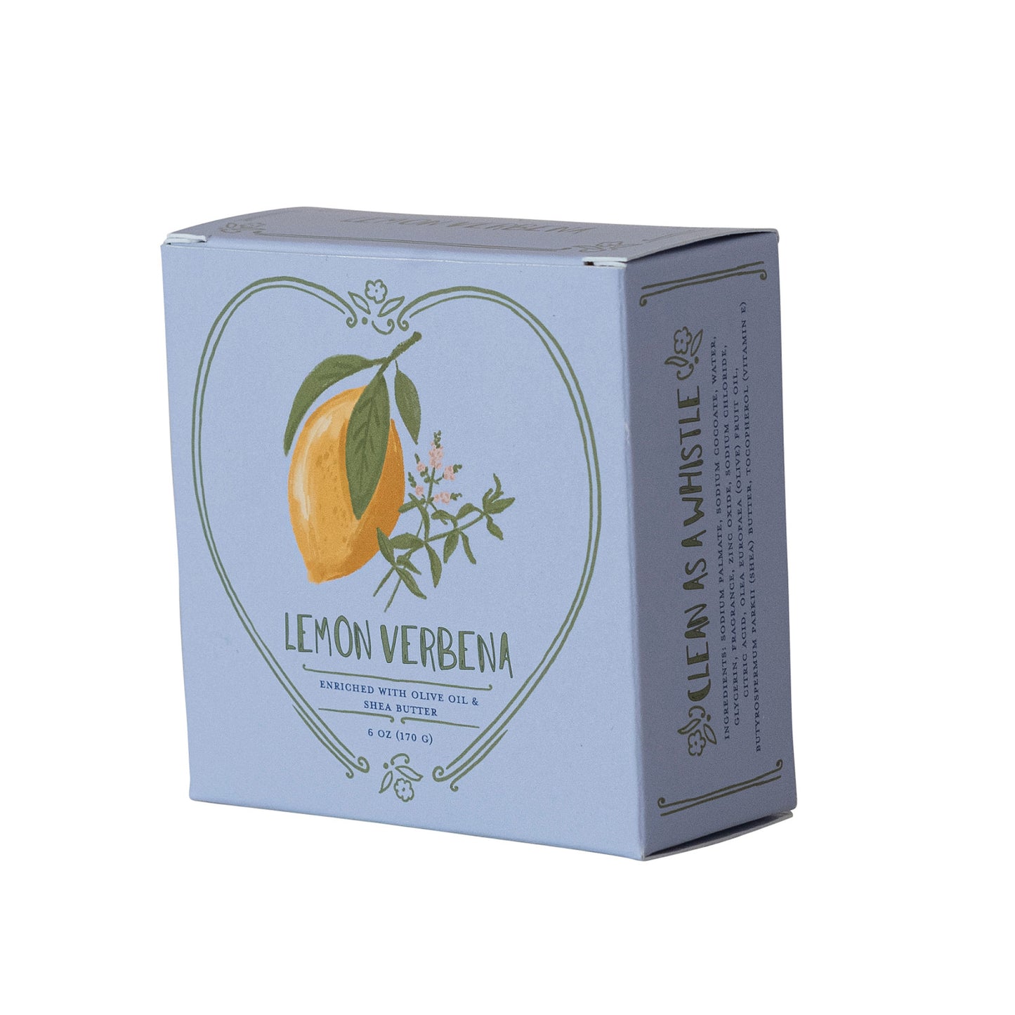 Lemon Verbena Scented Olive Oil & Shea Butter Triple Milled Bar Soap