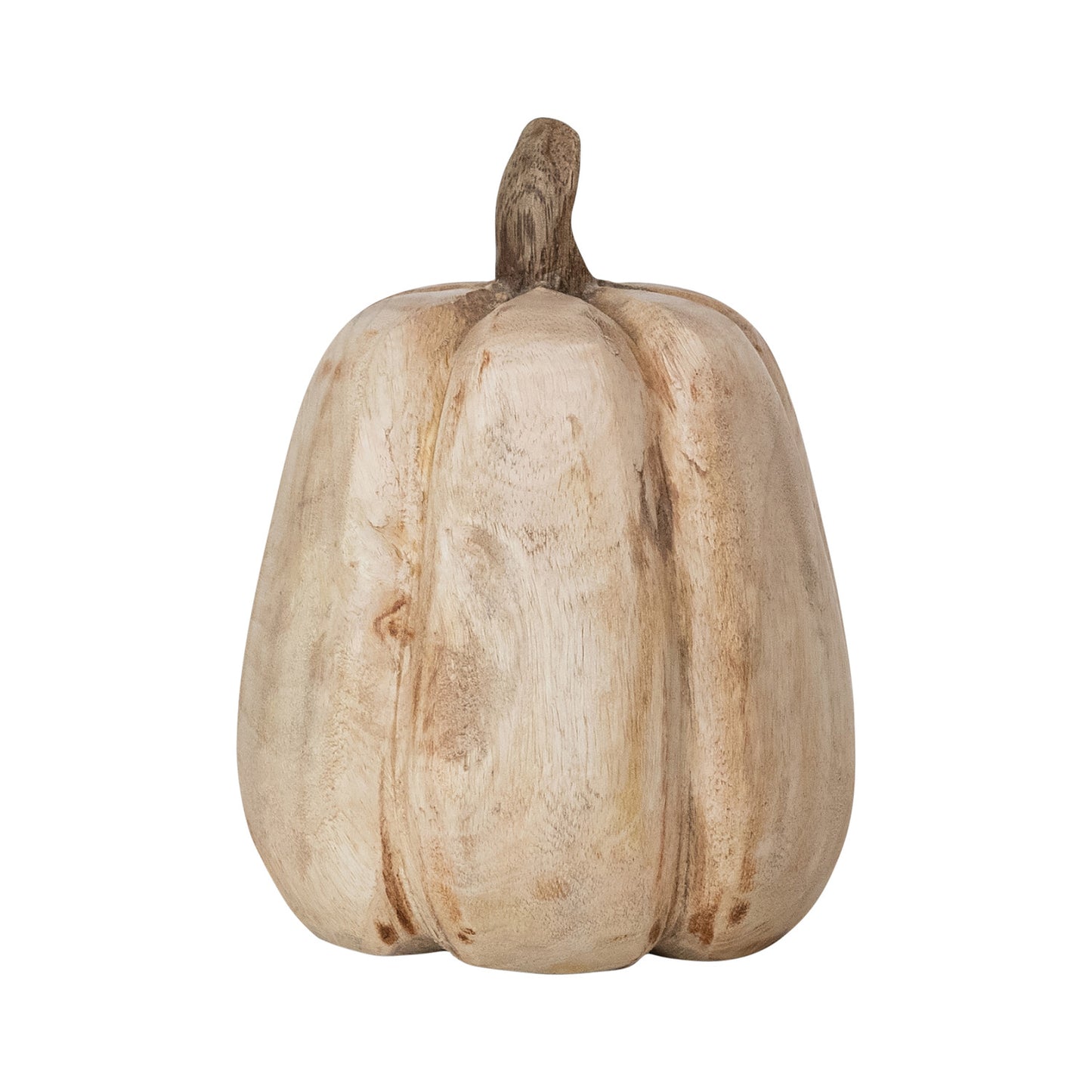 Carved Mango Wood Pumpkin (2 Sizes)