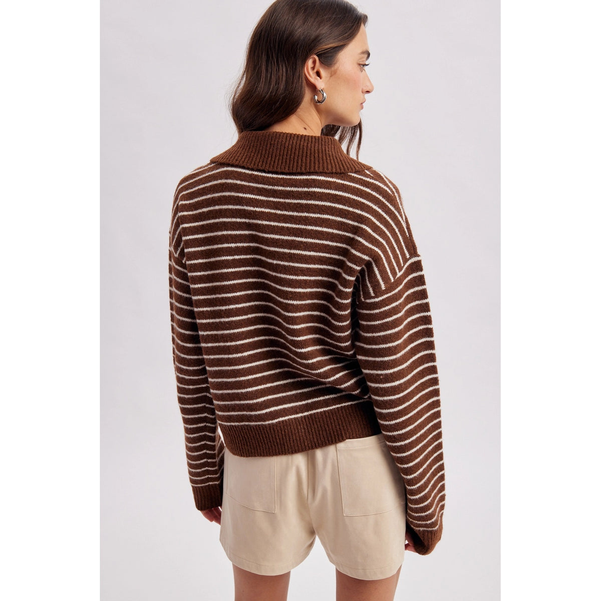 Striped Multicolor Button Cardigan