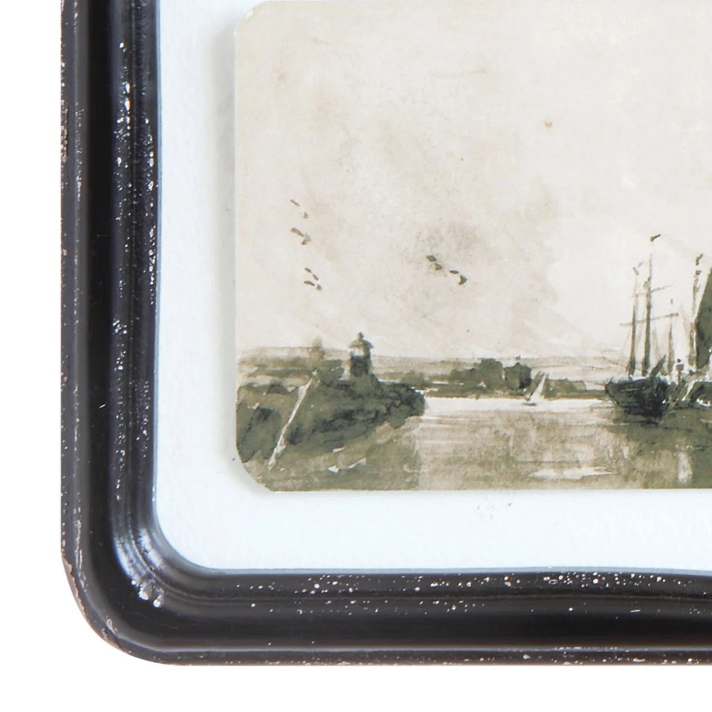 Distressed Wood Framed Wall Decor