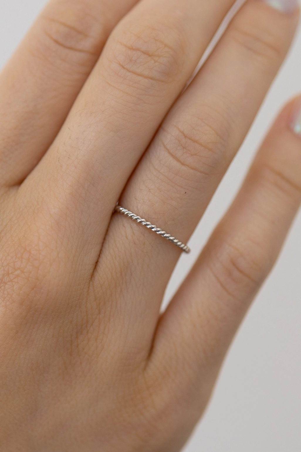 Twist Stacking Ring - Sterling Silver