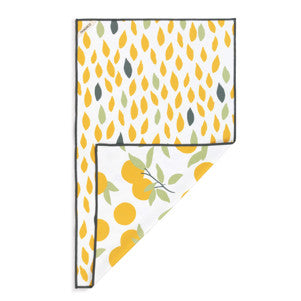 Citrus Orange Absorbent Reversible Towel