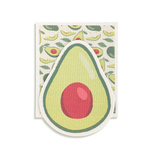 Avocado Shaped Biodegradable Dish Cloths