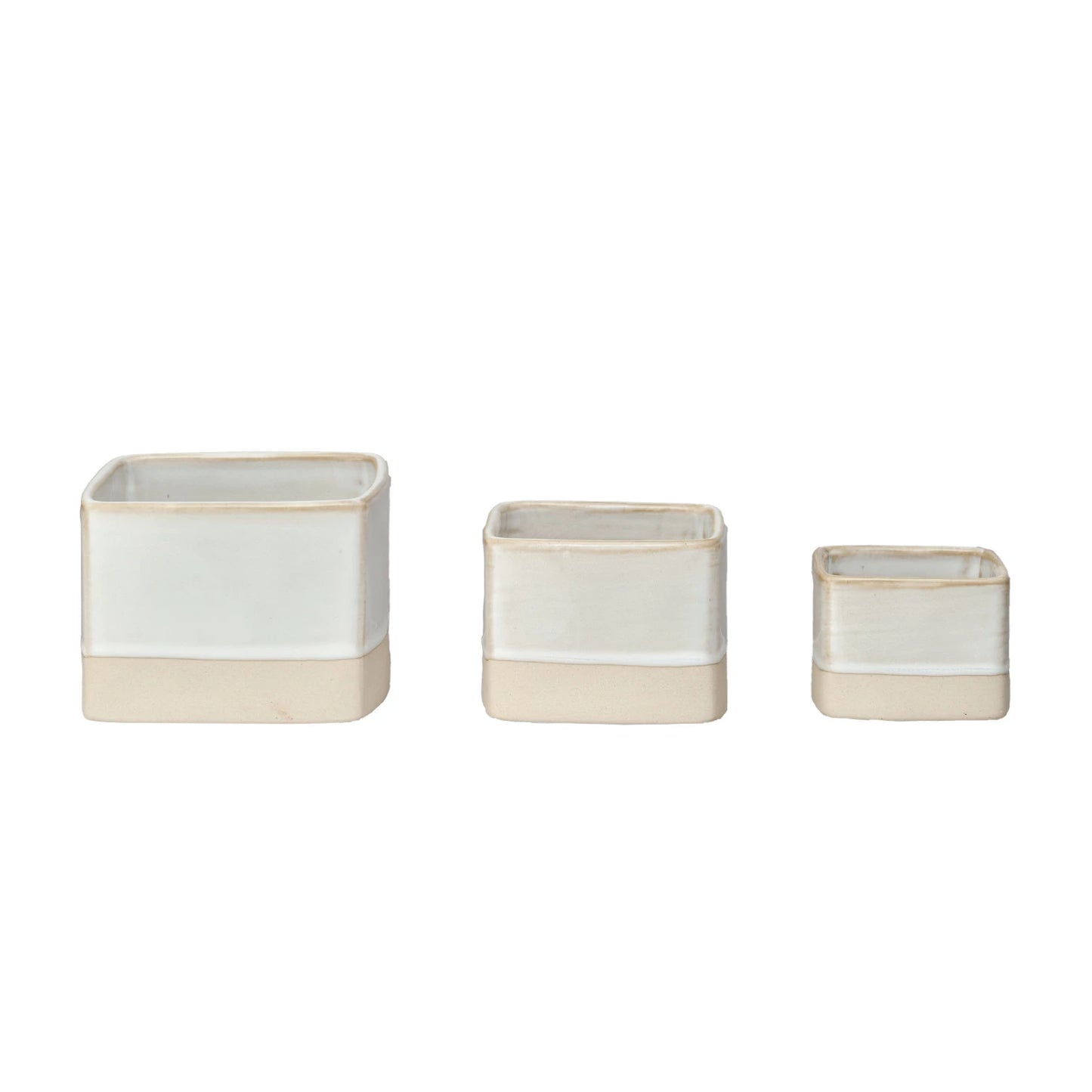 Stoneware Nesting Containers, Set of 3