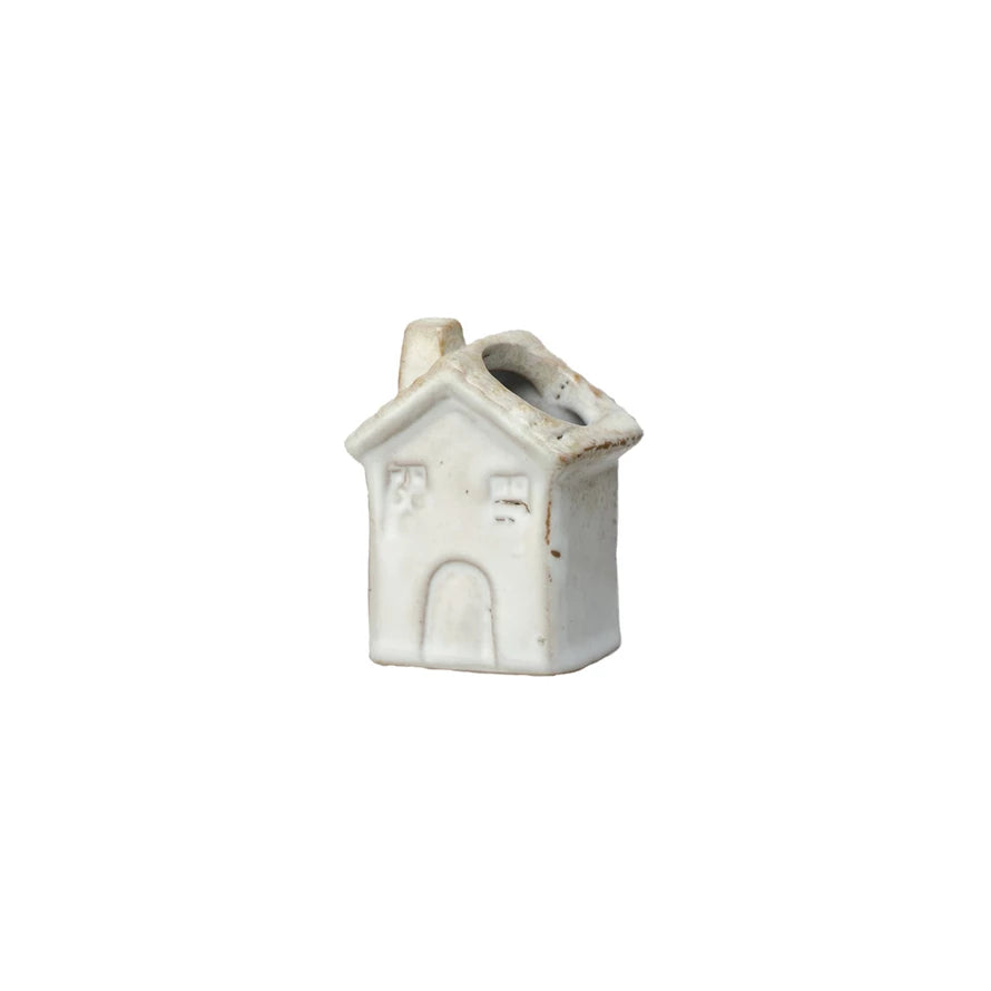 Stoneware Shaped Toothpick Holder