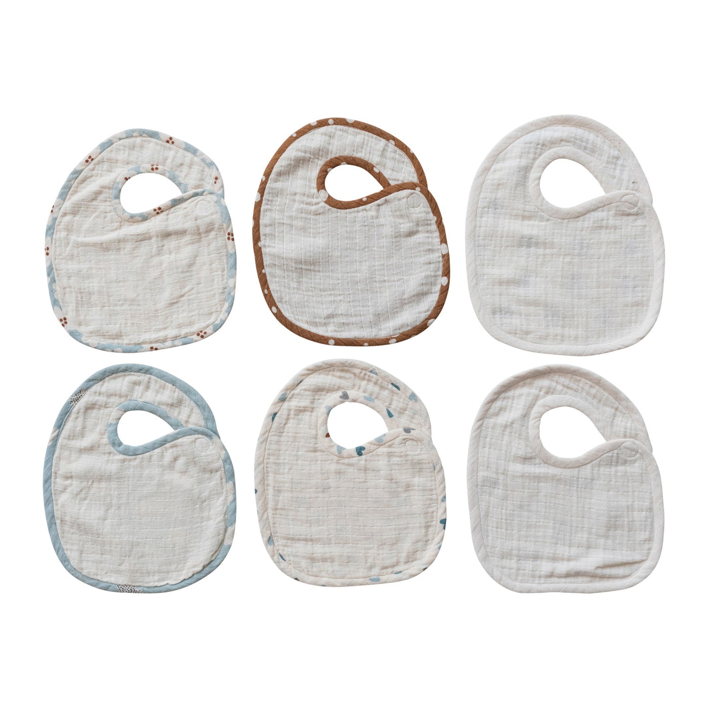 Cotton Double Cloth Printed Baby Bib with Pattern