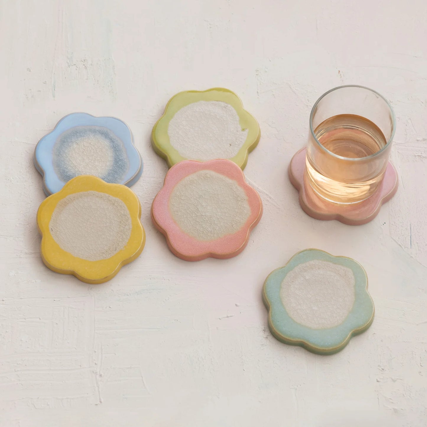 Stoneware Flower Shaped Trivet