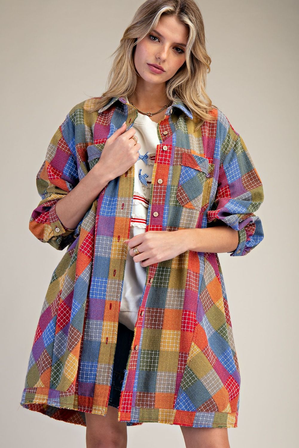 Plaid Tunic Dress