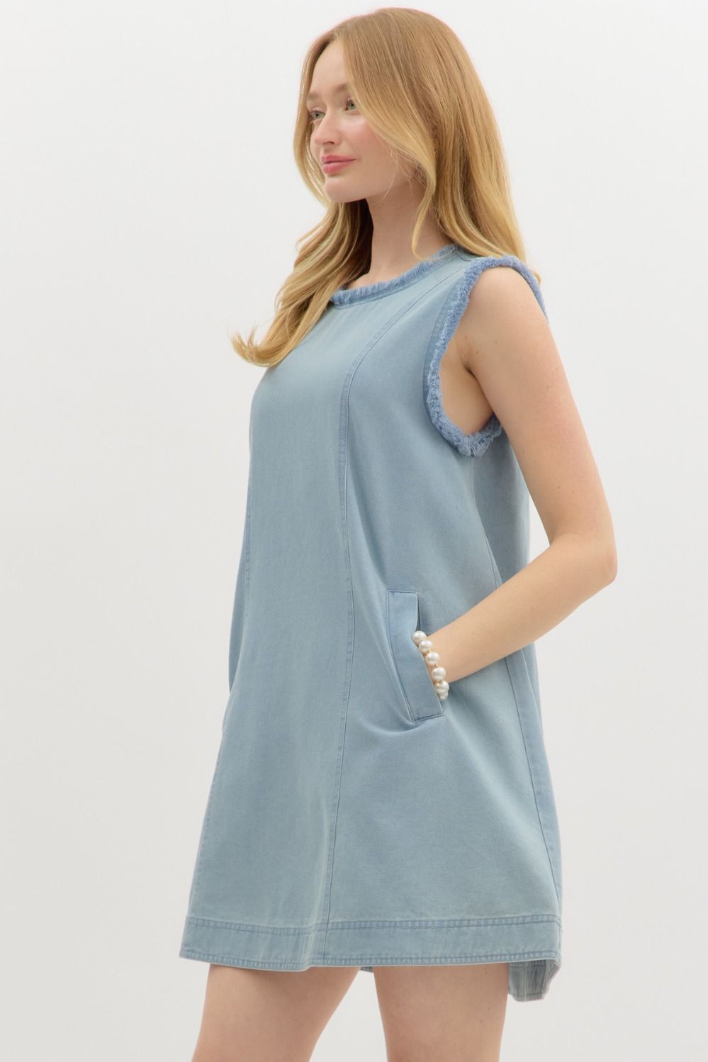 Denim Pullover Dress