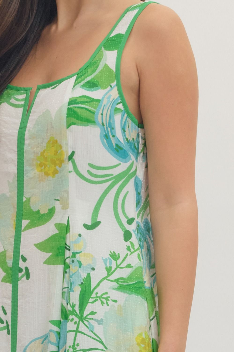 Botanical Midi Dress - Green