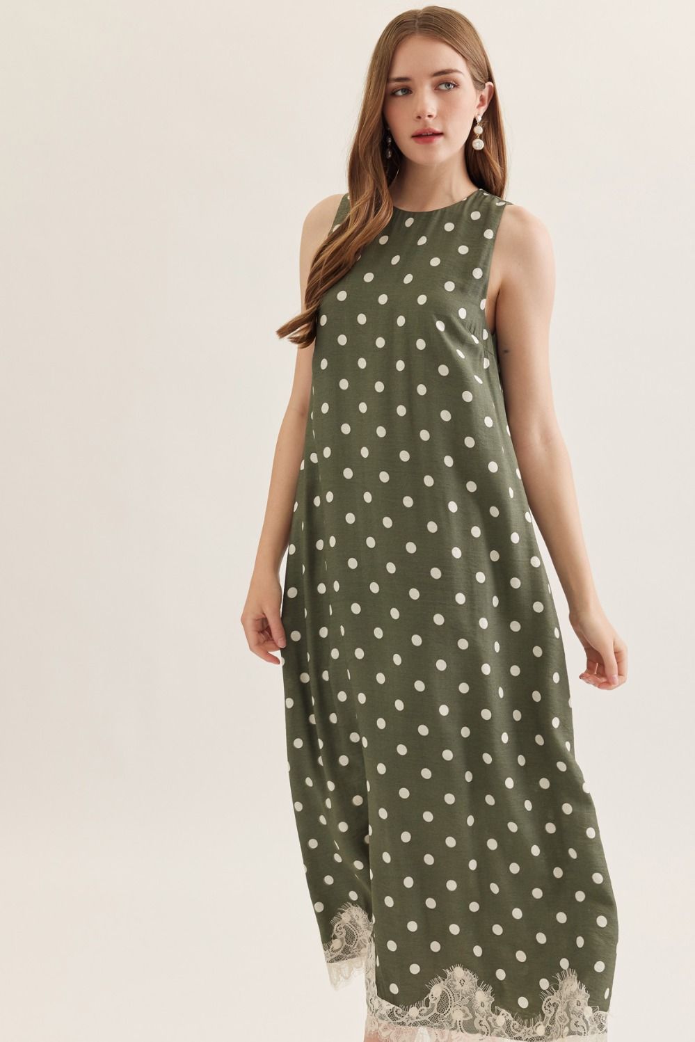 Polka Dot Midi Dress