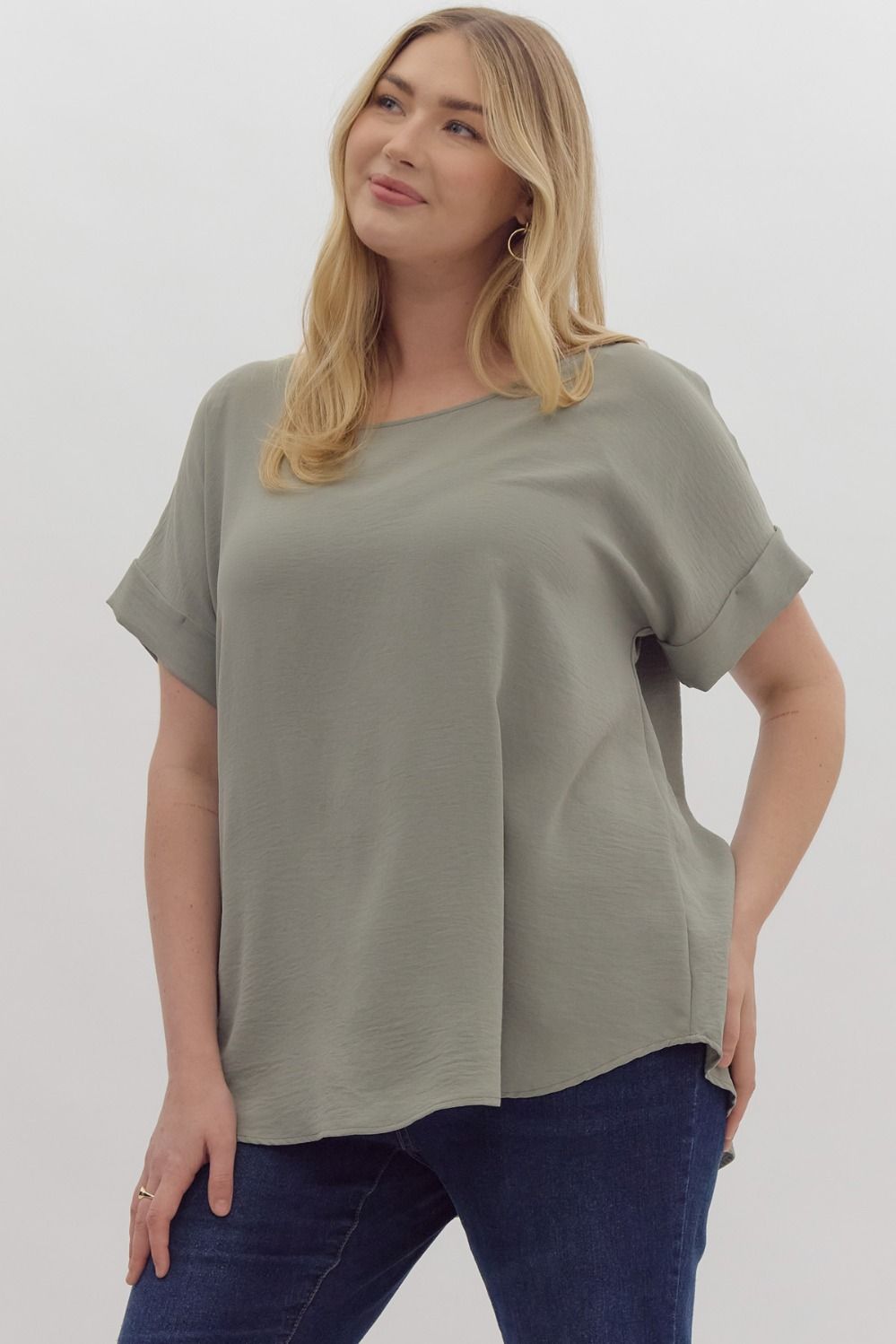 Scoop Neck Top (S-2X)