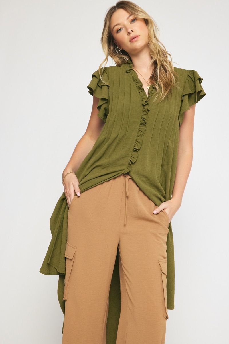 Tunic Top with Ruffle detail