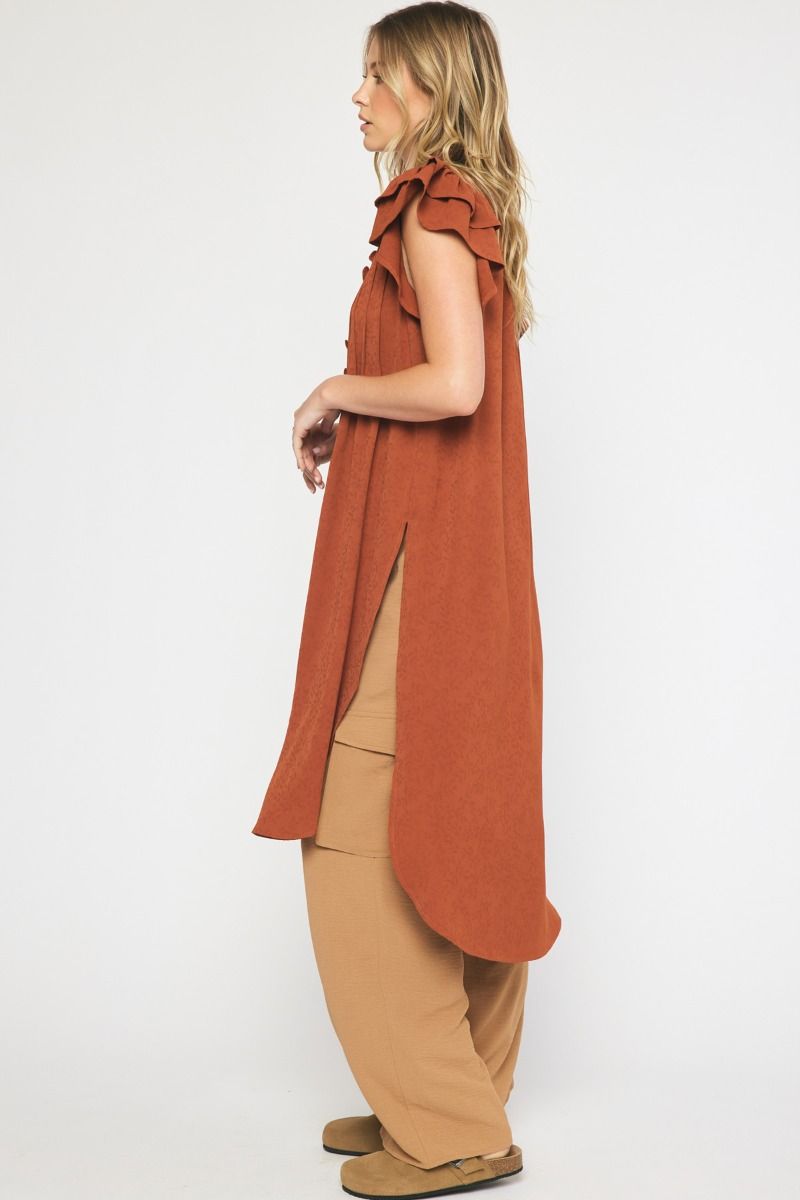 Tunic Top with Ruffle detail