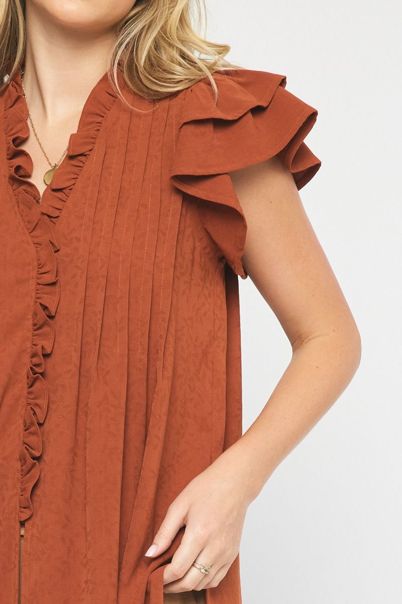 Tunic Top with Ruffle detail