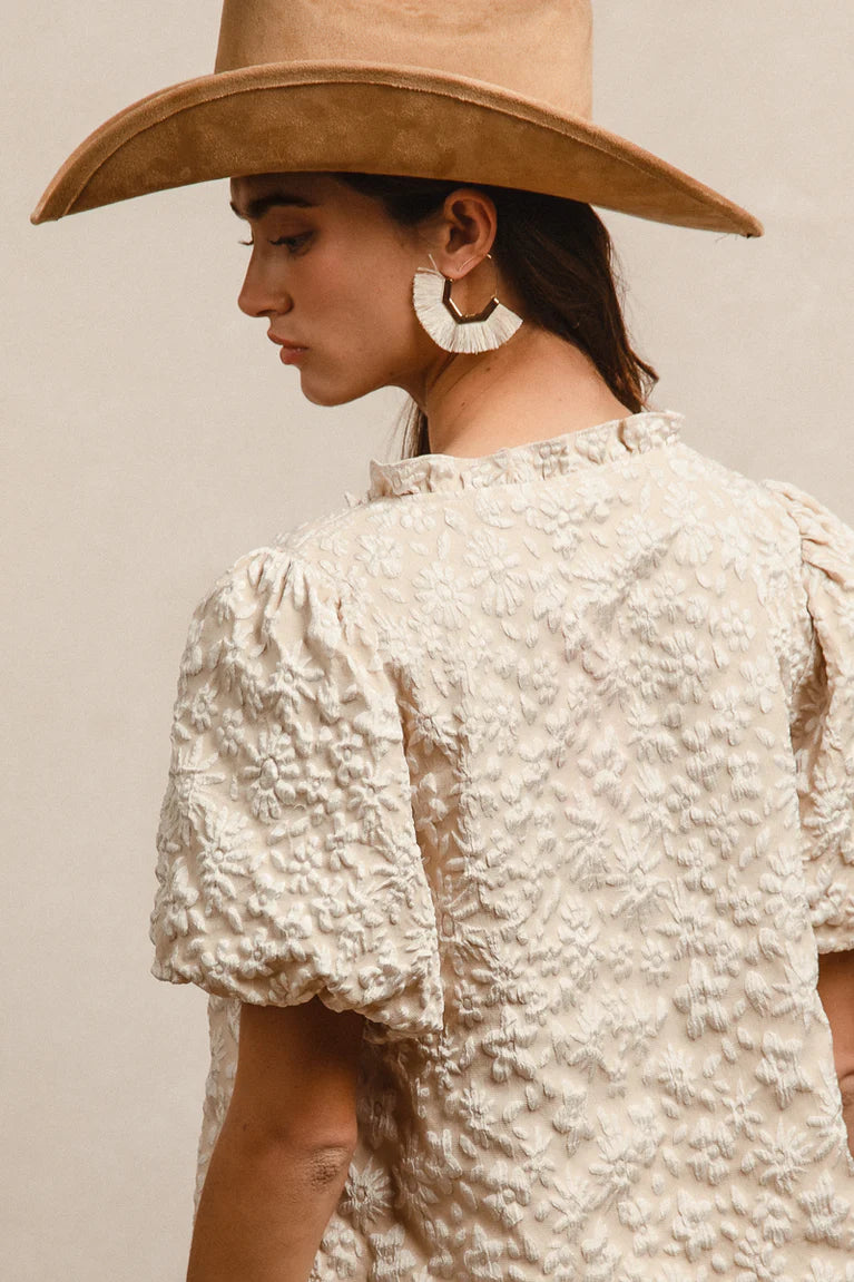 Floral Pattern Texture Top