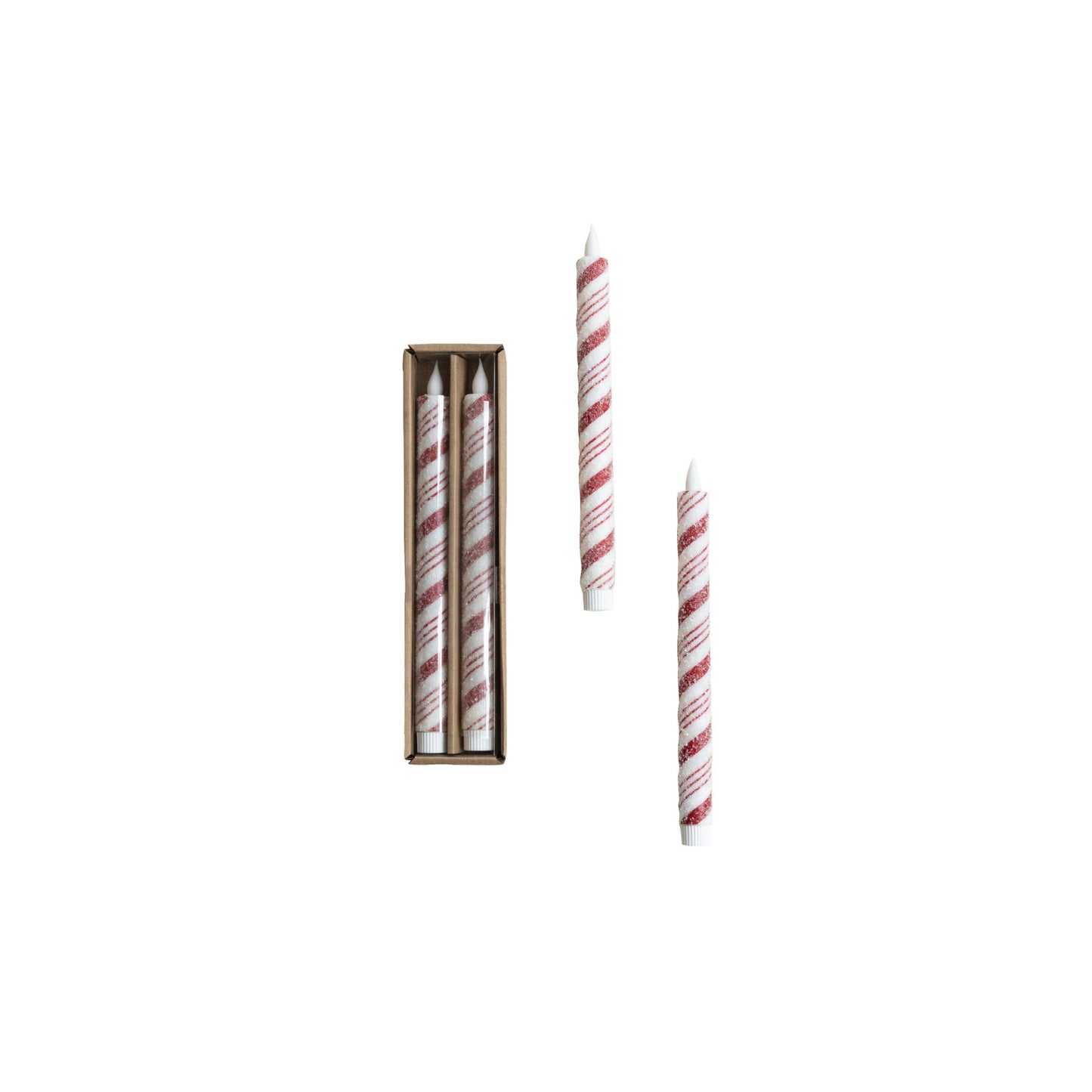 Flameless LED Taper Candles with 6 Hour Timer in Box