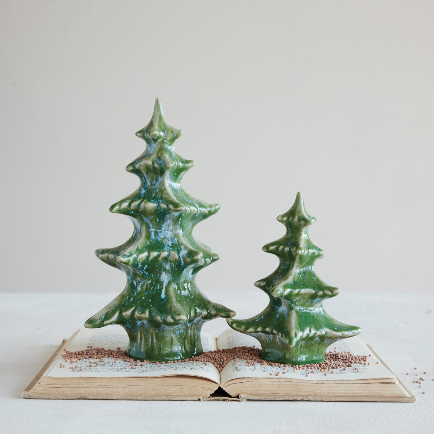 Green Stoneware Tree