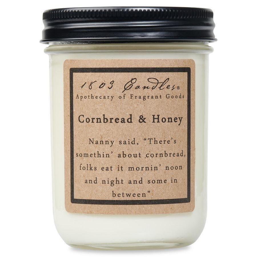 1803 Candle - Corn Bread & Honey 14 oz. Glass Jar