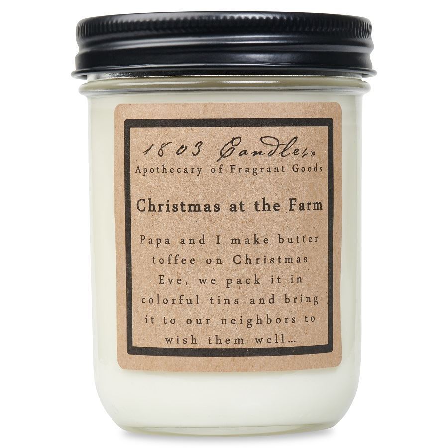 1803 Candle - Christmas at the Farm - 14 oz. Glass Jar