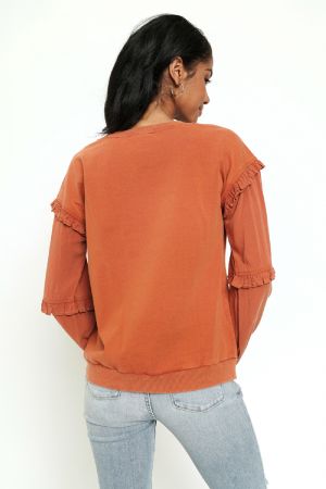 Ruffled Sleeve Top