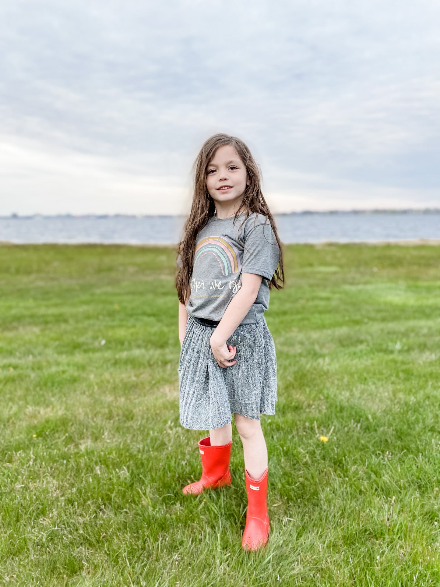 Together We Rise Children's Rainbow T Shirt