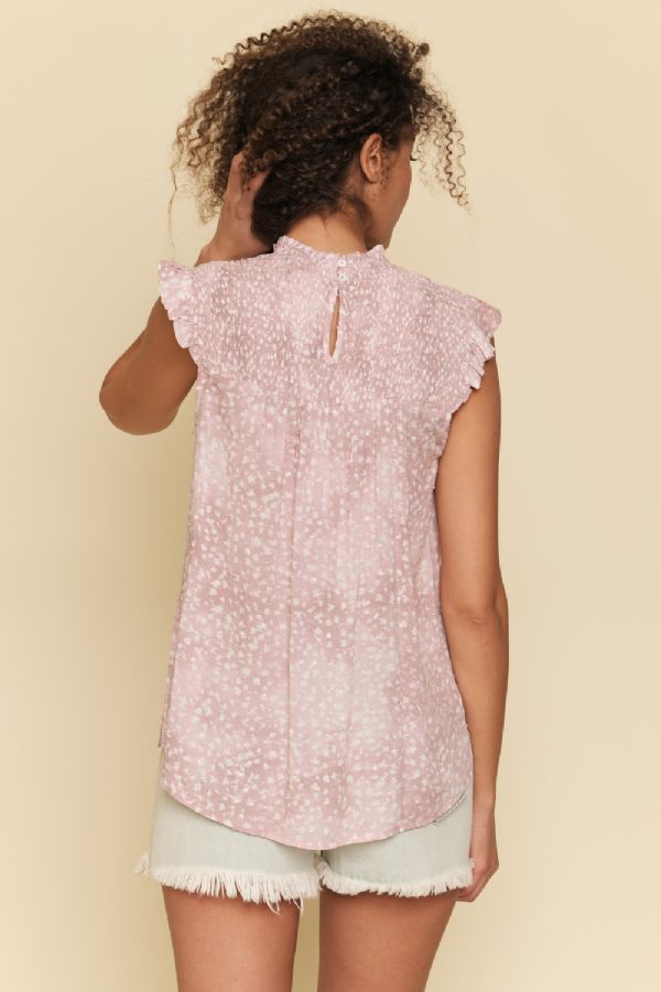 Smocked Yoke Top