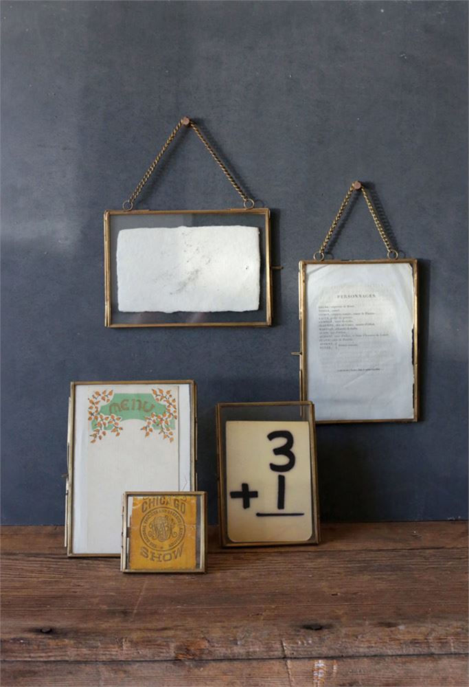 Brass and Glass Photo Frame