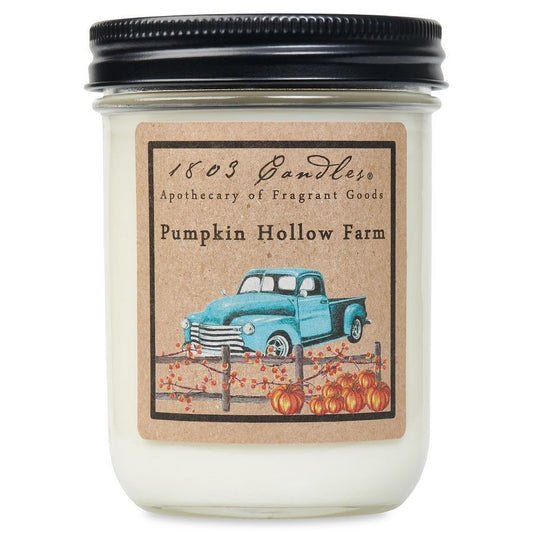 1803 Candle -  Pumpkin Hollow - 14 oz. Glass Jar