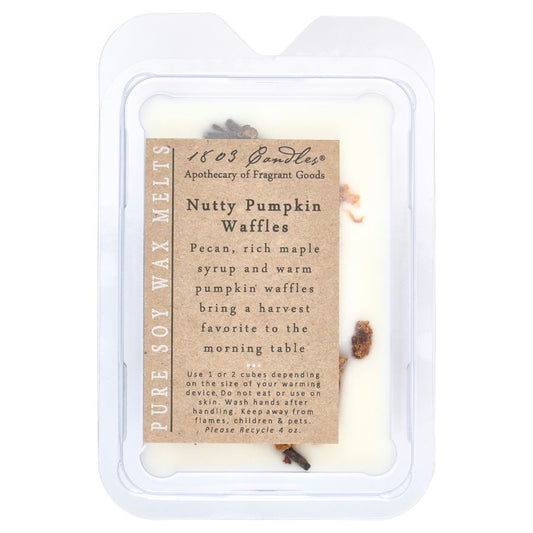 1803 Wax Melters - 4 oz. Pure Soy Wax - Nutty Pumpkin Waffles