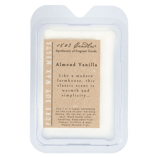 1803 Wax Melters - 4 oz. Pure Soy Wax - Almond Vanilla