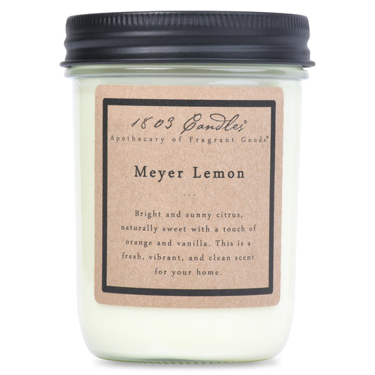 1803 Candle - Meyer Lemon - 14 oz. Glass Jar