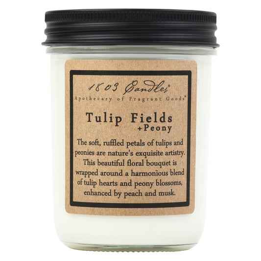 1803 Candle - Tulip Fields - 14 oz. Glass Jar