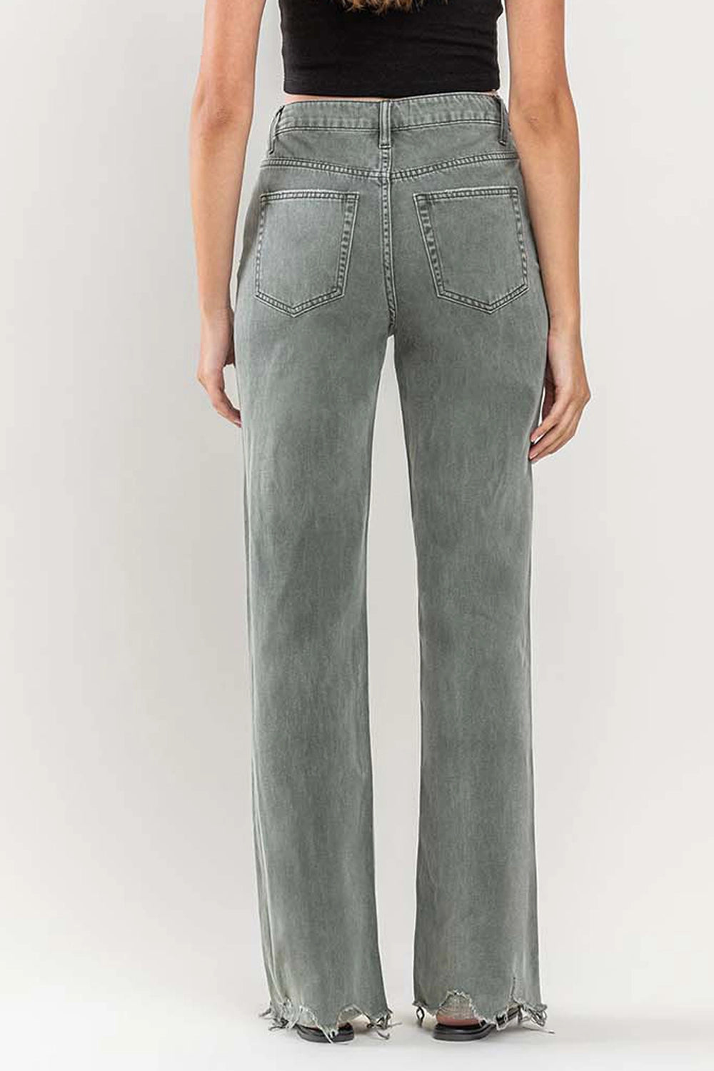 90's Vintage Super High Rise Flare Jeans