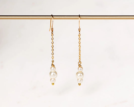 Pearl Chain Earrings