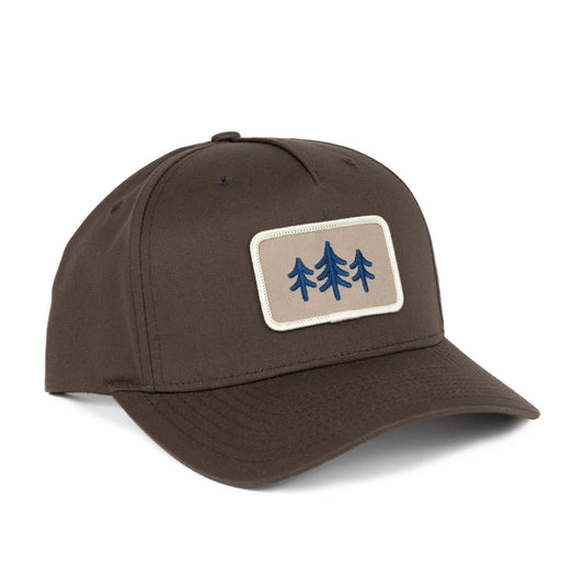 TriPine Patch Baseball Hat - Brown