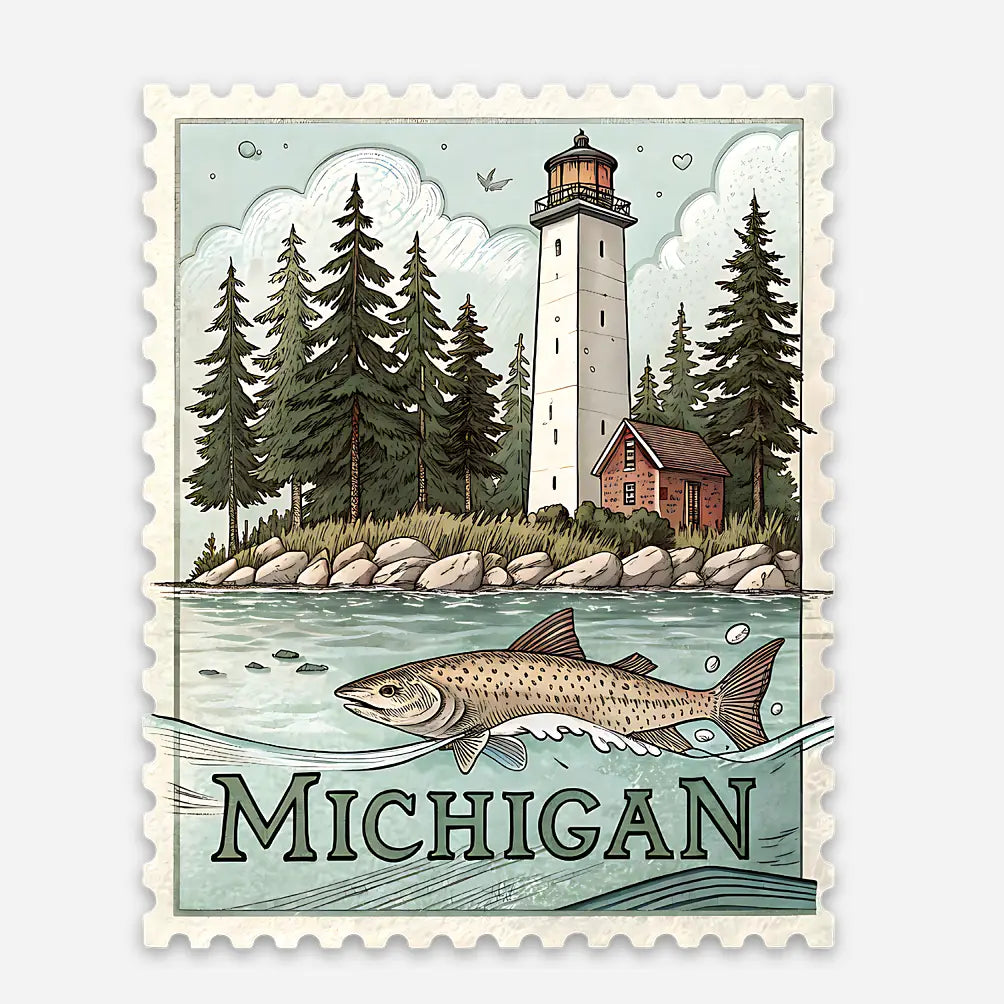 Michigan Stamp Sticker