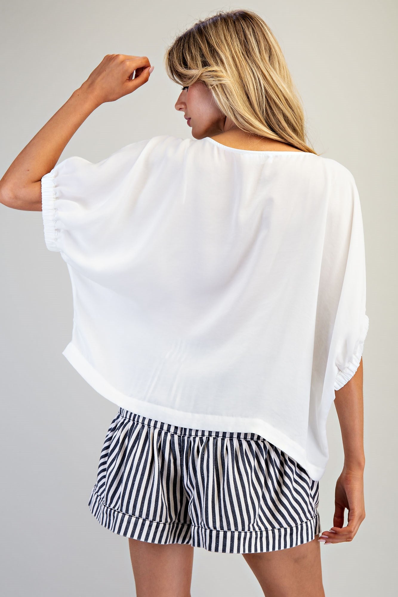 Solid Dolman Sleeve Top