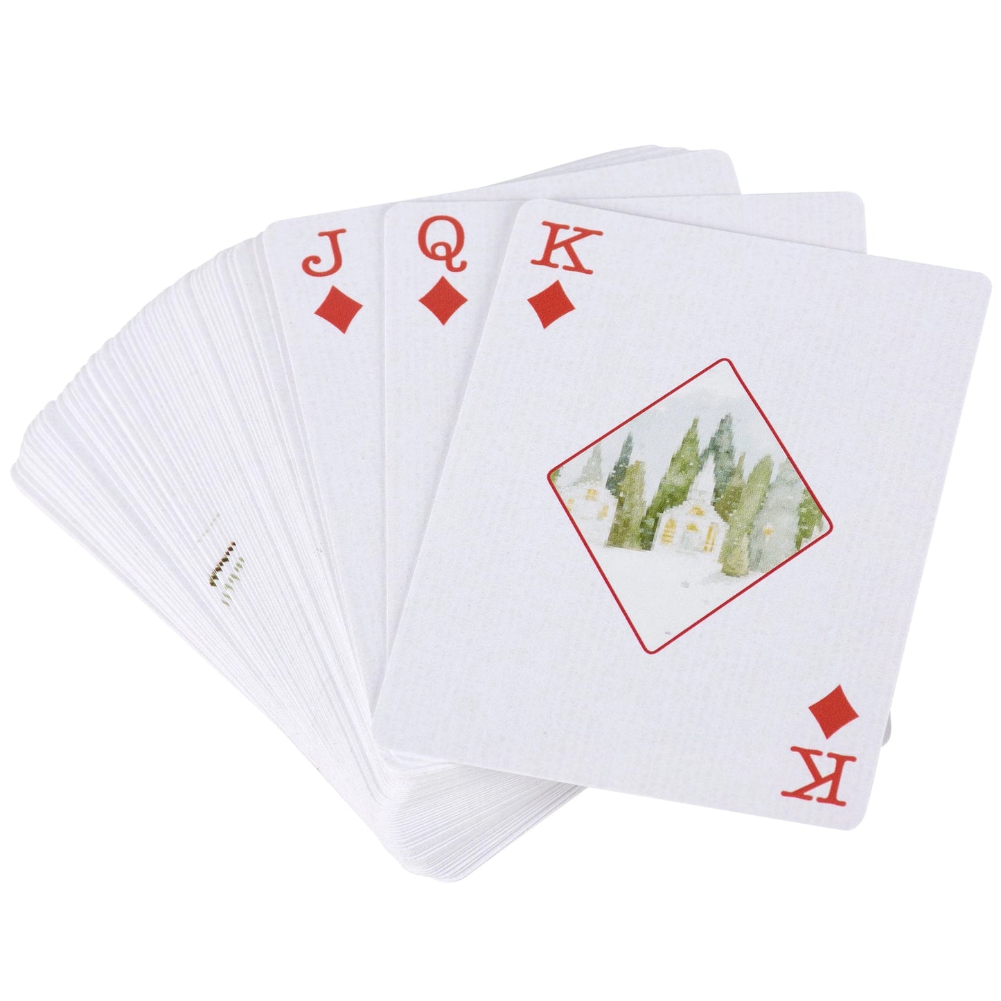 Winter Cardinals Playing Cards