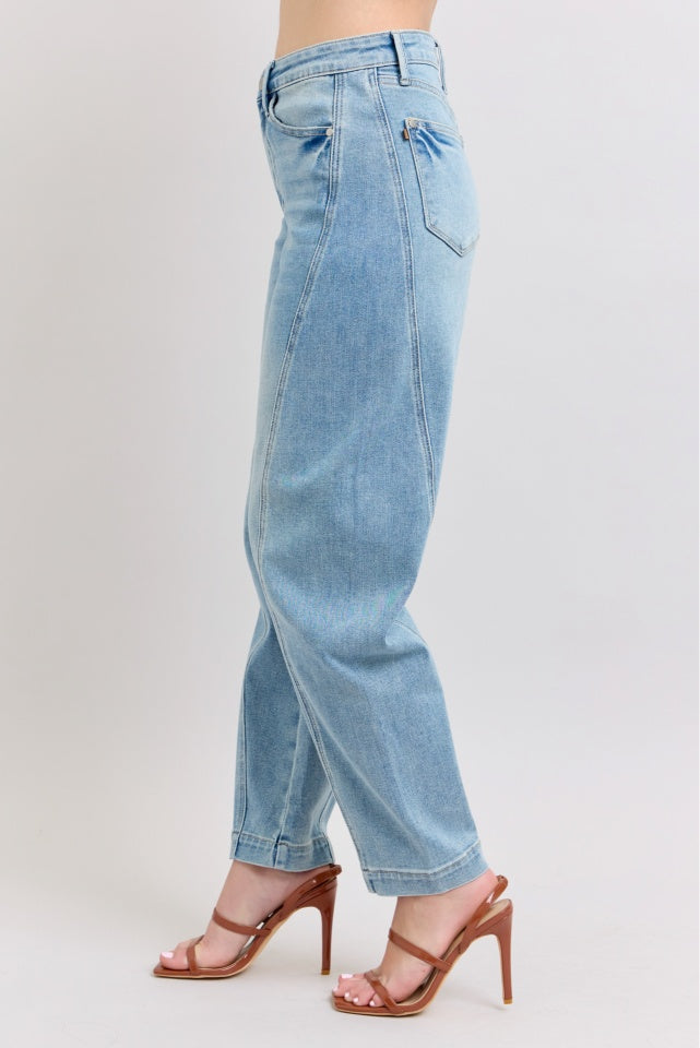 Judy Blue HW Side Panel Barrel Leg