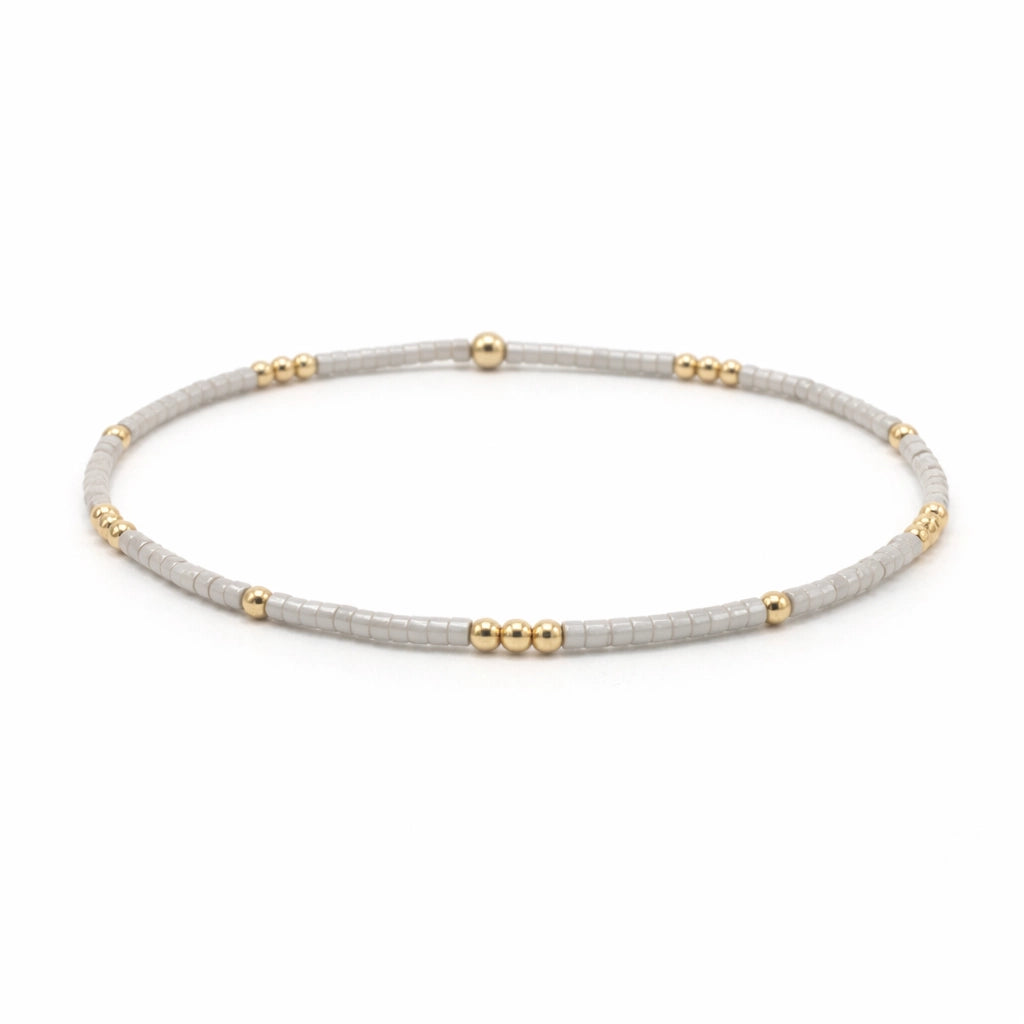 Newport Gold Filled Waterproof Bracelet in Silver