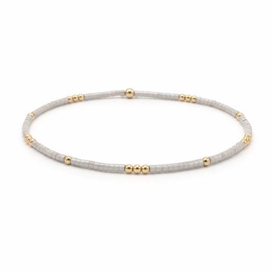 Newport Gold Filled Waterproof Bracelet in Silver