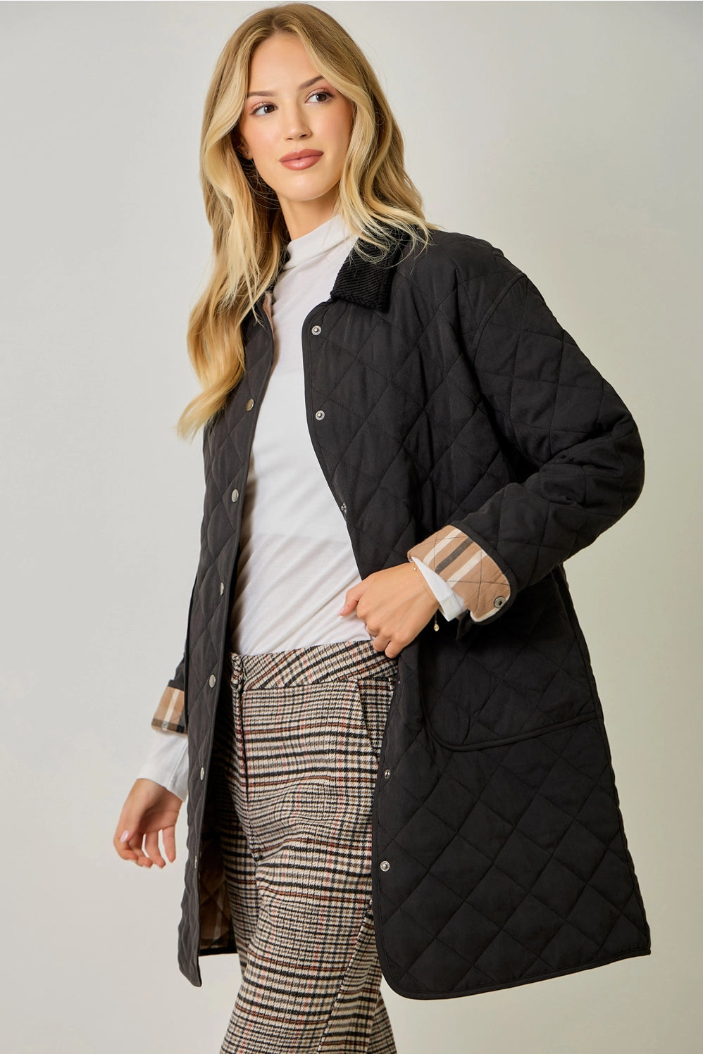 Quilted Long Jacket