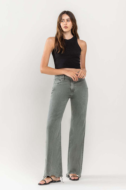 90's Vintage Super High Rise Flare Jeans