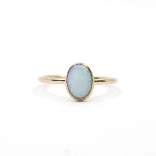 Opal Oval Ring in Gold Filled